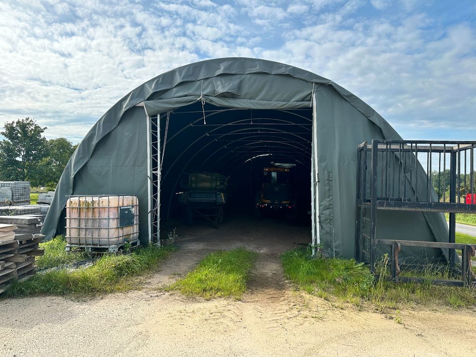 !!! WINTERFEST !!! 9,15 x 12,00 Meter - Lagerzelt PVC Rundbogenhalle - Kein Fundament keine Genehmigung Keine Erdareiten Keine Wartezeit Keine aufwenidge Montage Keine hohen Investitionen in Hamburg