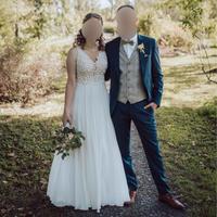 Brautkleid Hochzeitskleid A-Linie fließend Gr. 38 Stuttgart - Möhringen Vorschau