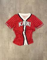 Karl Kani red Serif Pinstripe Jersey Set - L Essen - Rüttenscheid Vorschau
