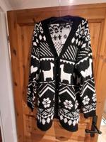 Strickjacke, schwarz-weiß, Gr. 38/40, Gina Bayern - Beilngries Vorschau