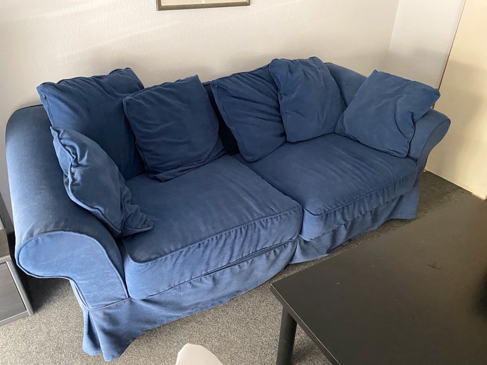 Ikea Couch blau in Düsseldorf