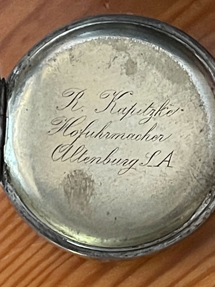 Taschenuhr 800 er Silber Kapitzke in Bendestorf