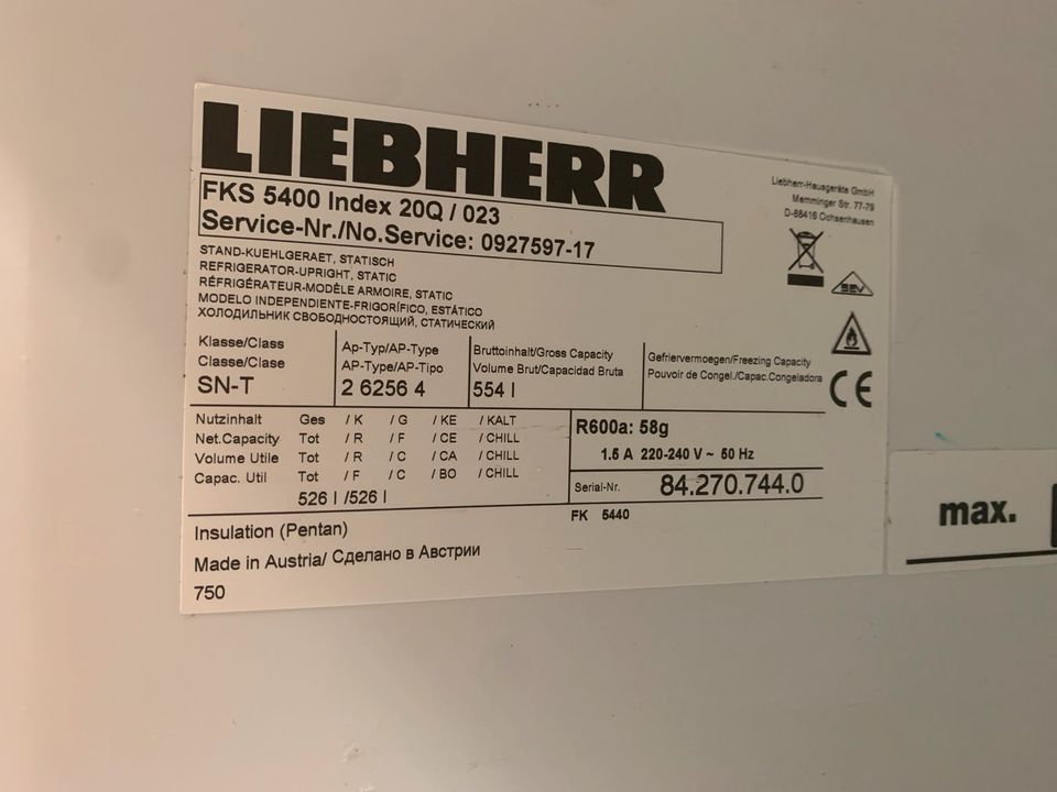 Liebherr Gastro Kühlschrank Defekt in Jesteburg