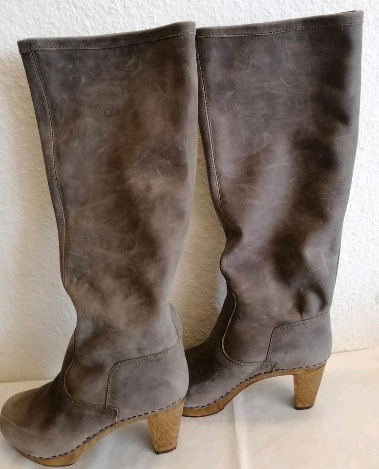 Sanita  Stiefel echtes Leder grau NEU Gr. 40 in Steinau an der Straße