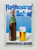 ‼️ EMAILSCHILD Lampertus Bier Emailleschild um 1930 Saarland - Schiffweiler Vorschau