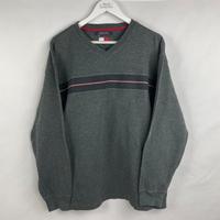2000s Tommy Hilfiger V-Neck Sweatshirt Grau (XL) Bayern - Lochhausen Vorschau