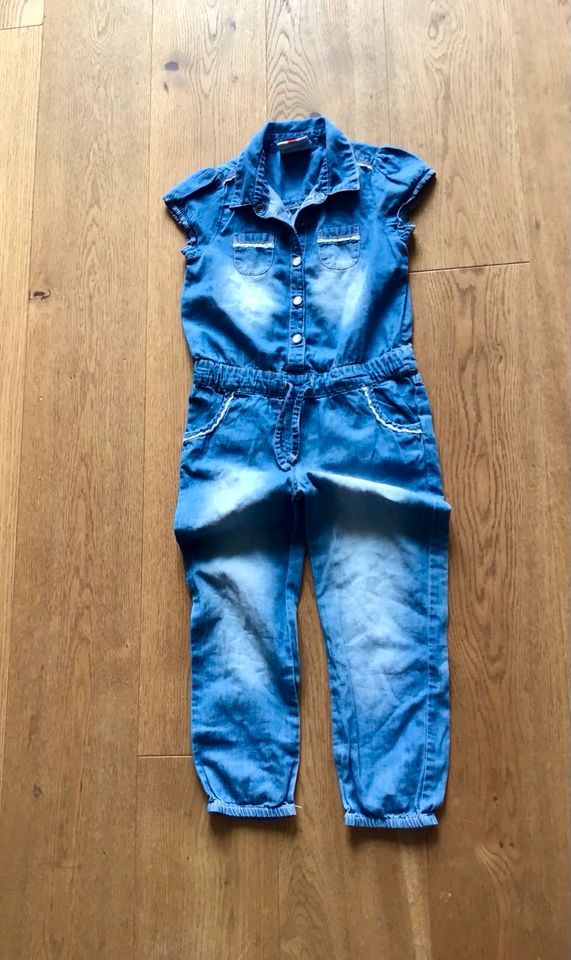 Süßer Jeans Jumpsuit Romper Overall Topolino Gr. 104/110 blau in Dachau