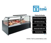 Fleischtheke 150cm, Tiefe 120cm, Kühltheke, Fleischereibedarf, Fleischpräsentationstheke, Verkaufskühltheke, Verkaufstheke, Fleischverkaufstheke, Präsentationstheke, Kühlvitrine, Fleischauslage Nordrhein-Westfalen - Herne Vorschau