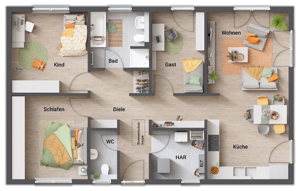 Der Town & Country Bungalow für jedes Alter in Adelebsen – modern und vielseitig in Adelebsen