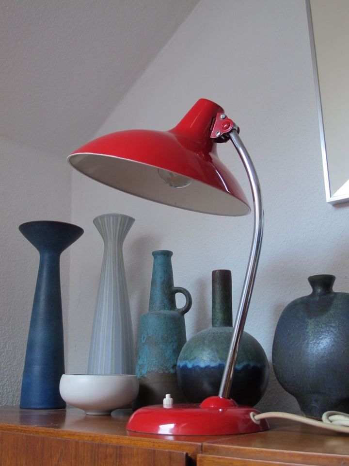 LADY IN RED TISCHLAMPE KAISER DESIGN KLASSIKER SIXTIES KULT in Diez