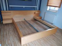 Ikea Malm Bett 169x200 mit Nachtkonsolen Birkefurnier Thüringen - Neudietendorf Vorschau