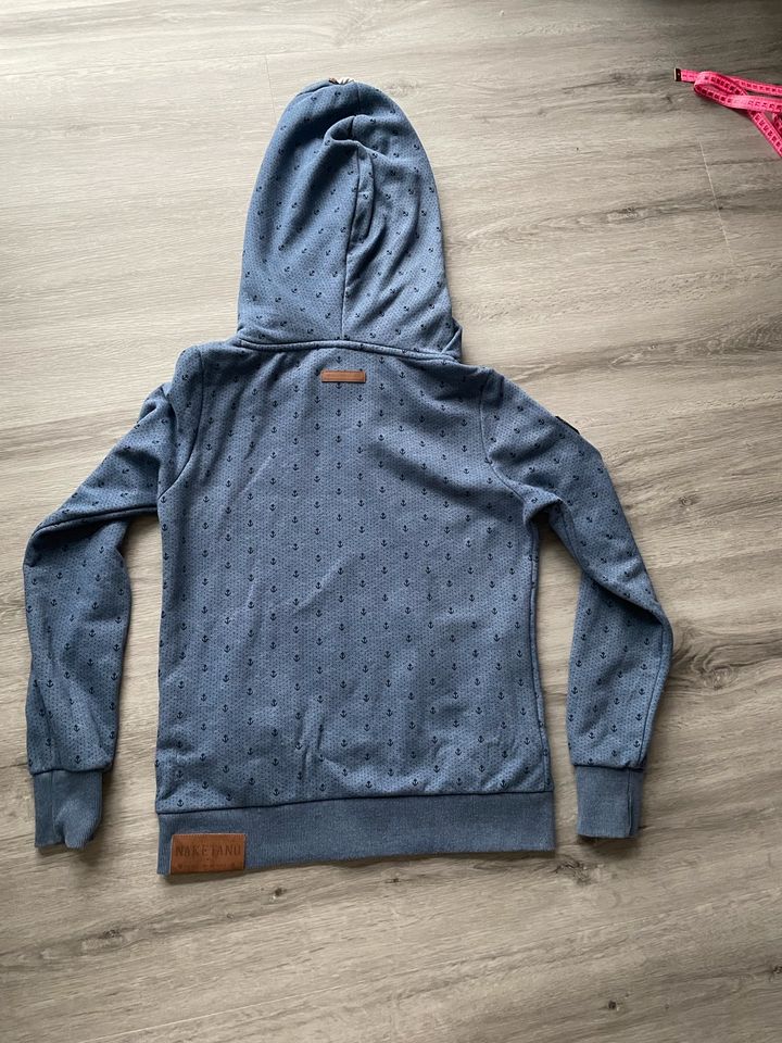 Naketano Pullover Anker Damen blau L Sweatshirt maritim Eule in Königslutter am Elm