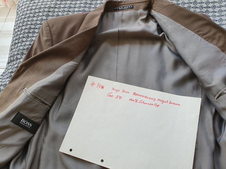 Hugo Boss Anzug, Herren, nugatbraun, neuw., Schurwoll Gr.50#70H in Nürtingen