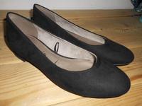 Tamaris Velour Ballerina Blockabsatz 38 Schwarz Niedersachsen - Ovelgönne Vorschau