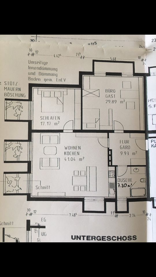 Vaterstetten S-Bahn Nähe, 3 Zimmer+Bad, 105 m2, Souterrain in Parsdorf