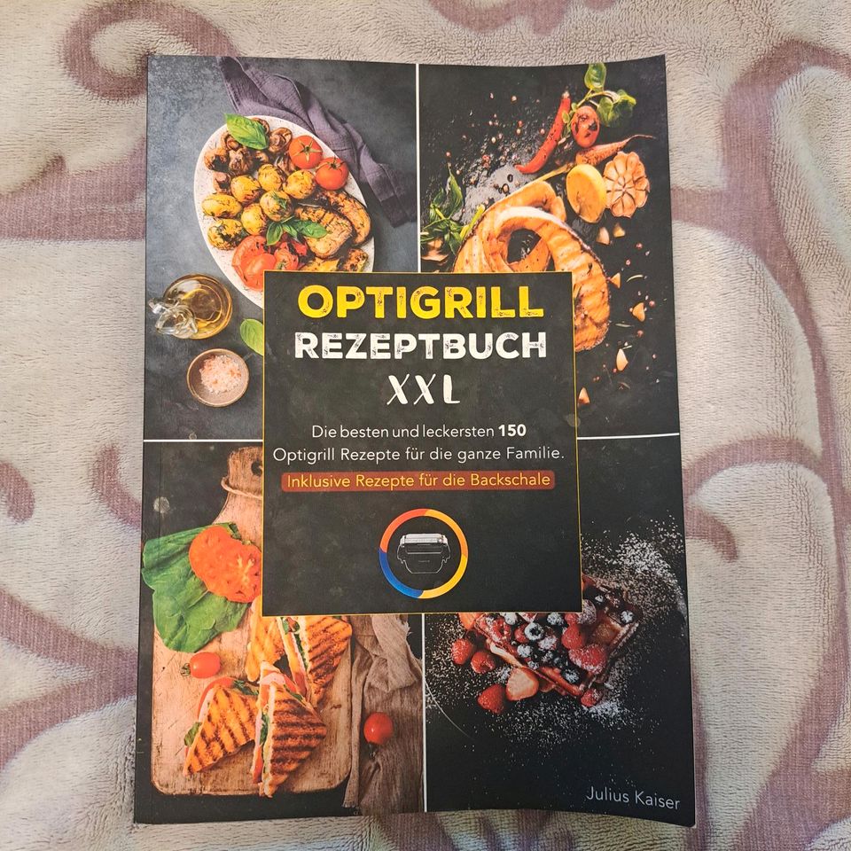 Tefal Optigrill + zweites/weiteres Rezeptbuch (NEU/OVP) in Bad Saarow