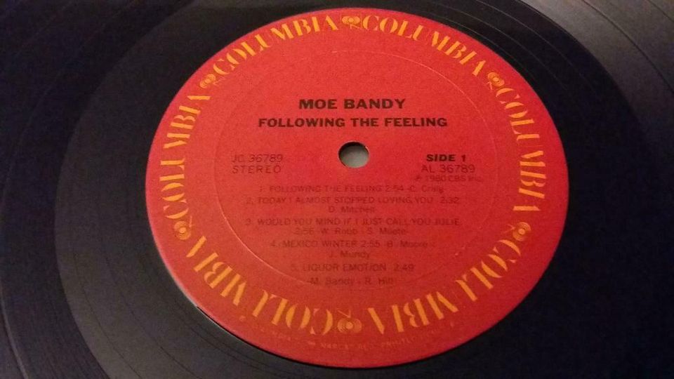 Moe Bandy ‎Vinyl Album – Following The Feeling – US 1980 VG+ in Köln