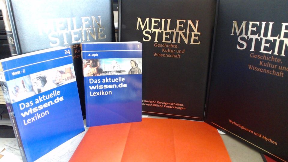 Meilensteine der Weltgeschichte in echtem Leder gebunden , 11 Bän in Neubukow