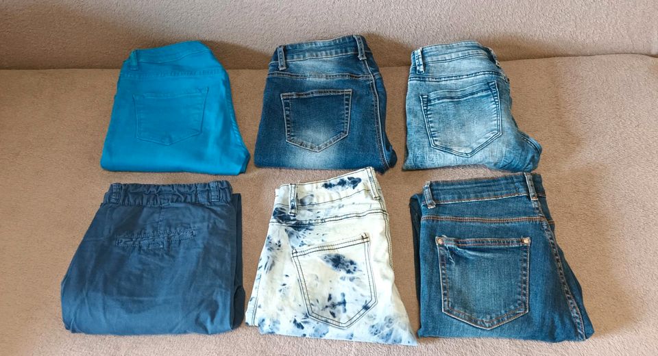 6 Jeans Hosen Kleiderpaket, Größe S (36) in Franzburg
