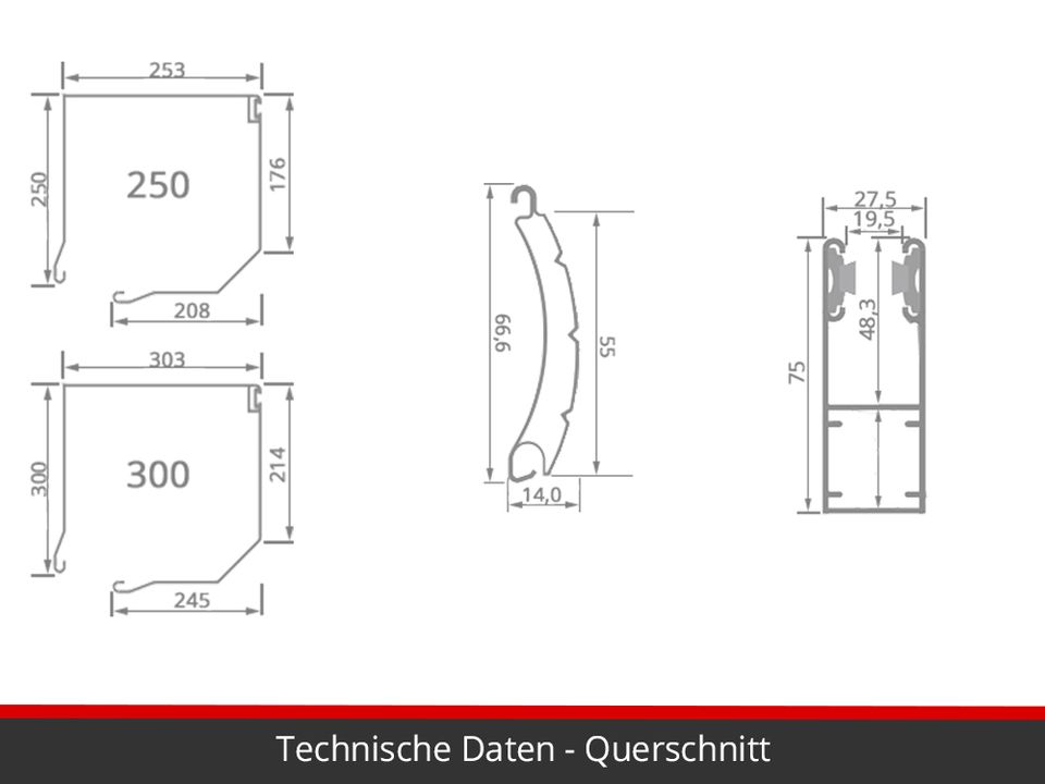 Garagenrollo Rollabdeckung KOSTENLOSE VERSAND Rolltor aus Polen Garagentor 2500 x 3500 mm mit Garagentoantrieb Motor MINI 55 Tor nach Maß GARAGENTOR KONFIGURATOR in Görlitz