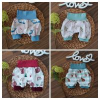 Handmade kurze Pumphose Shorts Mitwachshose Gr 68/74 Neu Nordrhein-Westfalen - Blomberg Vorschau