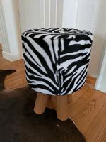 Hingucker!!  Zebra Hocker massiv und stabil Polsterhocker Rheinland-Pfalz - Plaidt Vorschau