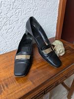 Vintage Y2K Escada Schwarz Loafers Pumps 39 Hessen - Rodgau Vorschau