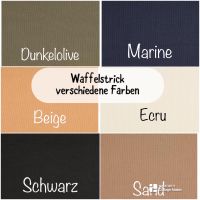 Waffeljersey Waffelstrick Waffelstoff Baumwolle Meterware Jersey Nordrhein-Westfalen - Preußisch Oldendorf Vorschau