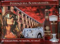 Sternquell Schwarzbier Bier Blechschild Sammlerschild Sachsen - Chemnitz Vorschau