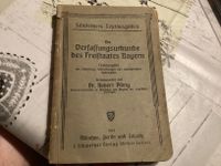 Buch „die Verfassungsurkunde des Freistaates Bayern“ von 1919 Bayern - Grafling Vorschau