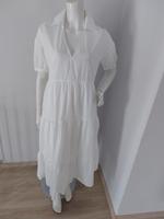 Neu bei Zara: Weißes Baumwoll-Boho-Langkleid Größe M Frankfurt am Main - Fechenheim Vorschau
