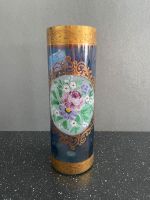 Vase türkisch Hand Made El Yapimi Gold blau Blumen Bayern - Würzburg Vorschau