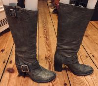 Hohe graue Leder-Stiefel von Vero Cuolo gr.37 Hamburg-Mitte - Hamburg St. Pauli Vorschau