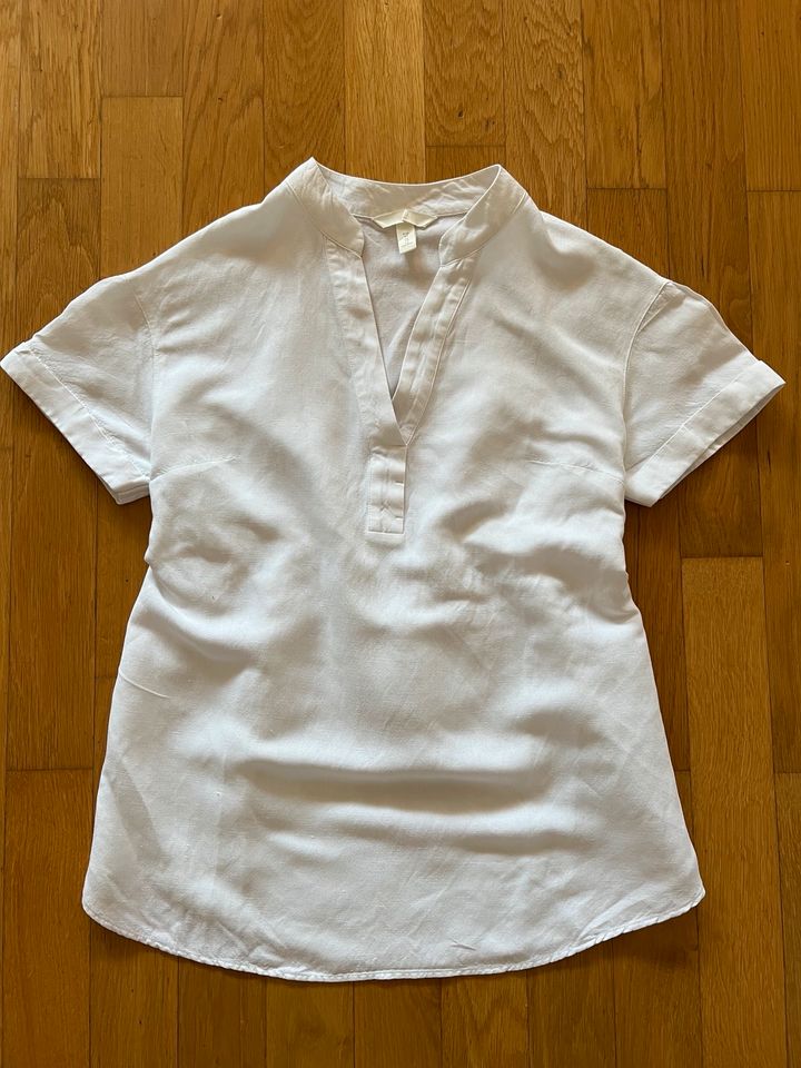 weiße Schwangerschafts-Leinen-Bluse Gr.XS von H&M Mama in München