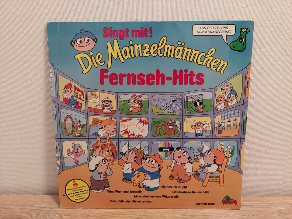 LP Die Mainzelmännchen Singt mit! Fernseh-Hits inkl Sticker+Texte in Nürnberg (Mittelfr)