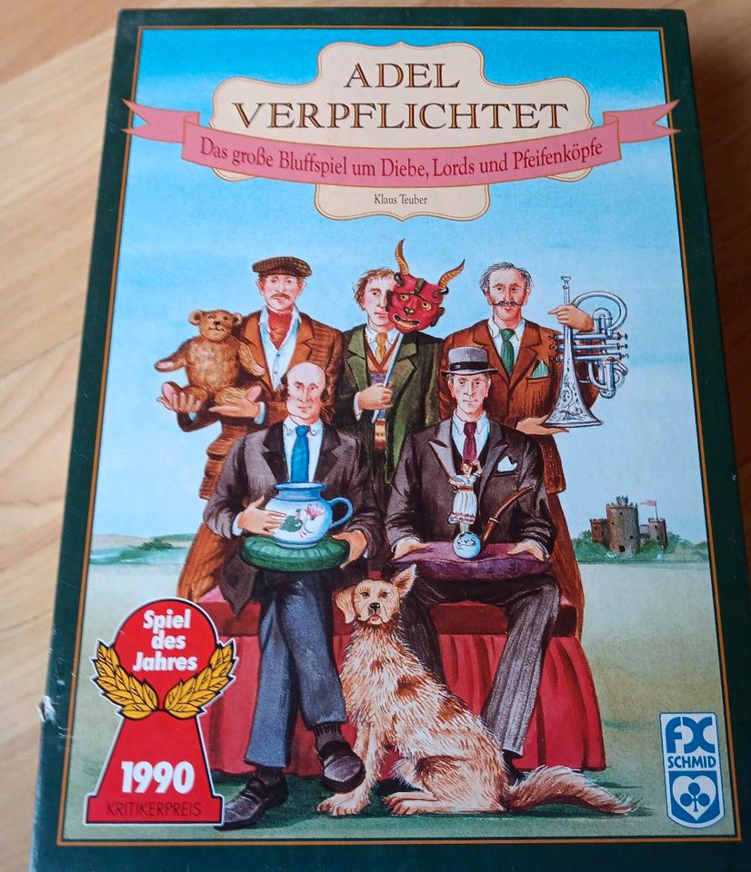 Adel verpflichtet  Bluffspiel Spiel des Jahres  1990 in Hatten