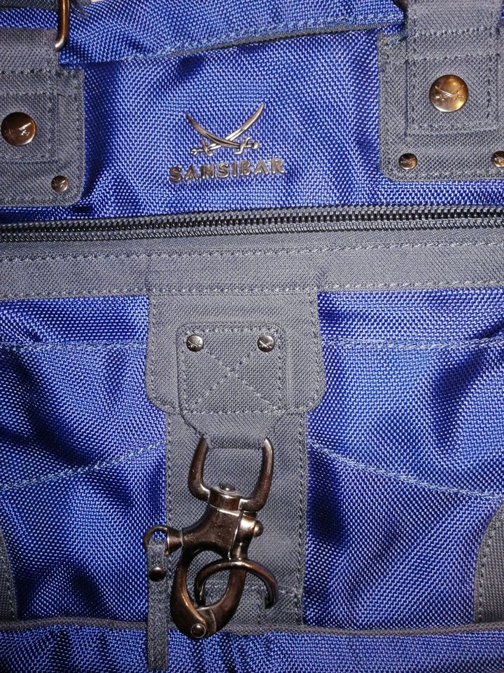 Sansibar Handtasche Umhängetasche blau in Gladbeck