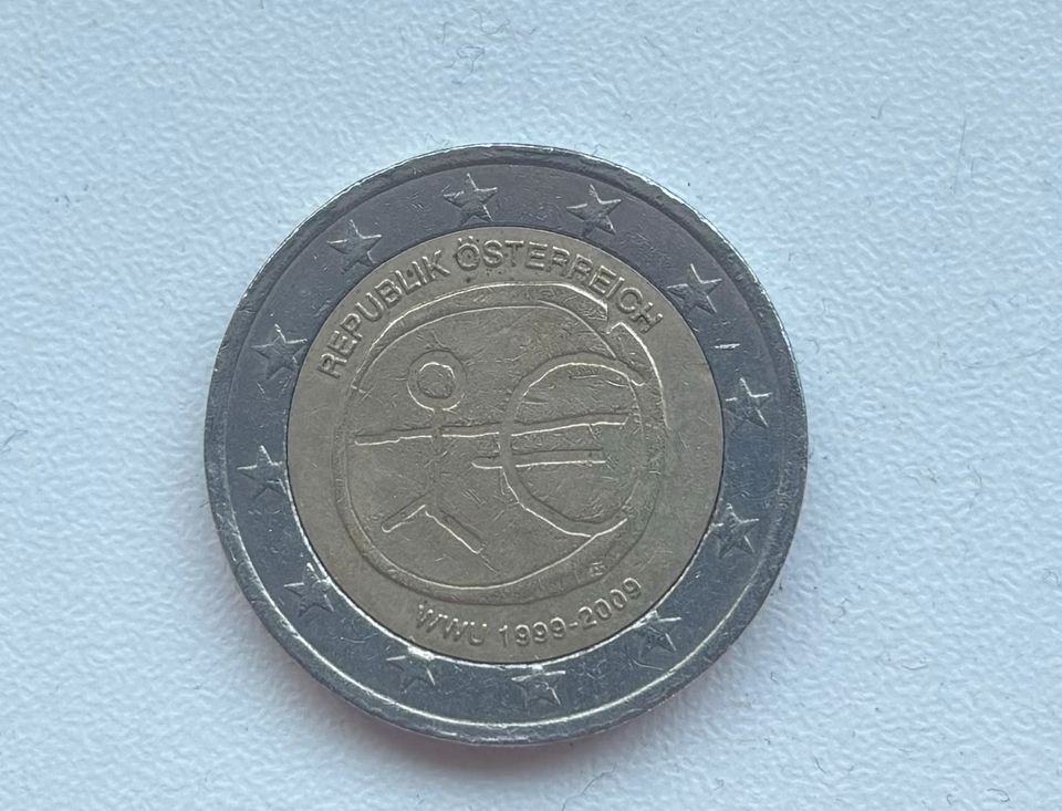 2€ Münze strichmännchen Österreich mit fehlprägung in Hamburg