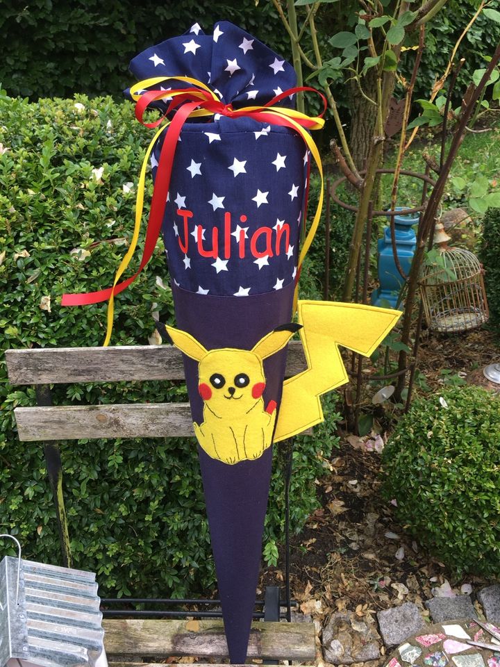 Pikachu neu genähte Schultüte Pokémon Einschulung in Harrislee