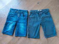 2 x Shorts Jeans Baumwolle blau braun Bayern - Prem Vorschau