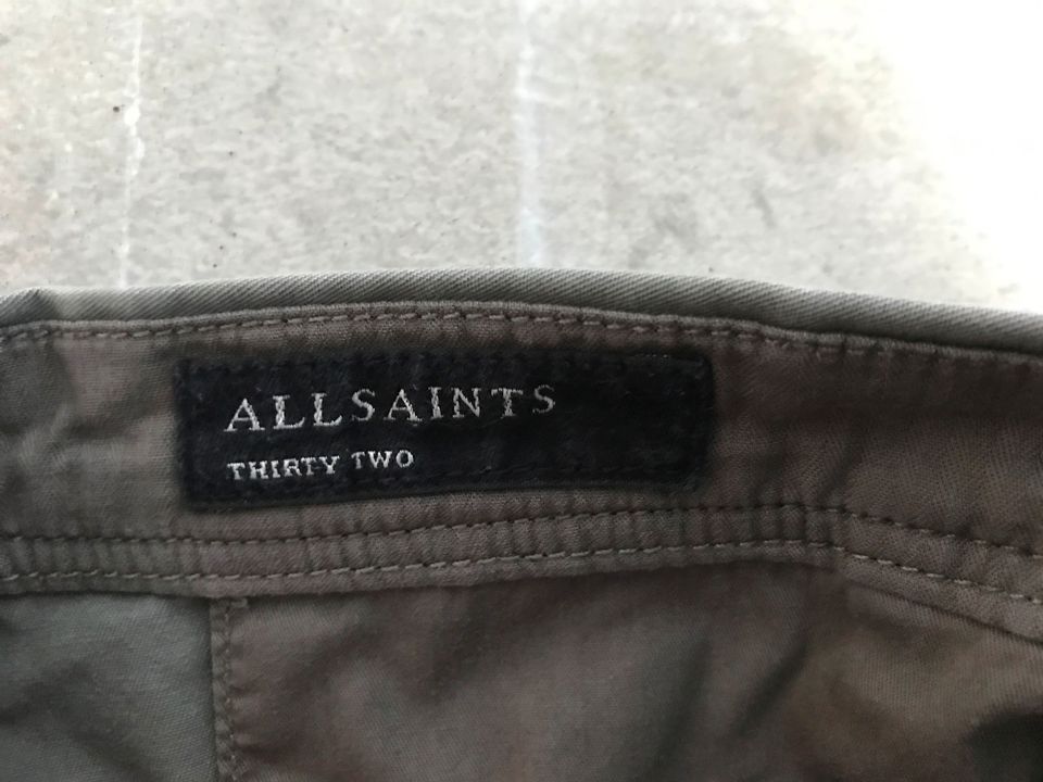 ALLSAINTS Herren Shorts Bermudas Sommerhose grün oliv-grau 32 in Ilmenau