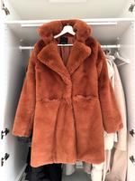 Fakefur Pelzmantel kein echter Pelz rotbraun in Gr. 40 Vintage Baden-Württemberg - Ravensburg Vorschau