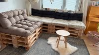 EPAL Paletten Holz Sofa mit Sitzkissen Set und Rückenlehne -Neu! Hessen - Wiesbaden Vorschau
