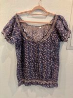 Blümchen Vintage Tunika Bluse hellblau Lavendel blau Größe 46 Baden-Württemberg - Rottweil Vorschau