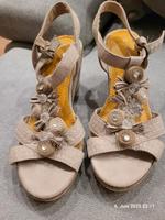 Marco Tozzi Damen Schuhe Sandalette Keilsandalette Gr.36 beige Bayern - Pocking Vorschau