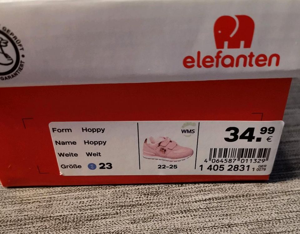 Elefanten Sneaker Hoppy rosa Schuhe Kinder Weit in Haßloch