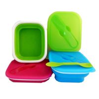 NEU! Faltbare Silikon Lunchbox Grün mit Multifunktionsbesteck Bayern - Wemding Vorschau