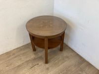 #A Couchtisch rund Beistelltisch Klubtisch DDR Intarsien Holz Sachsen - Burgstädt Vorschau