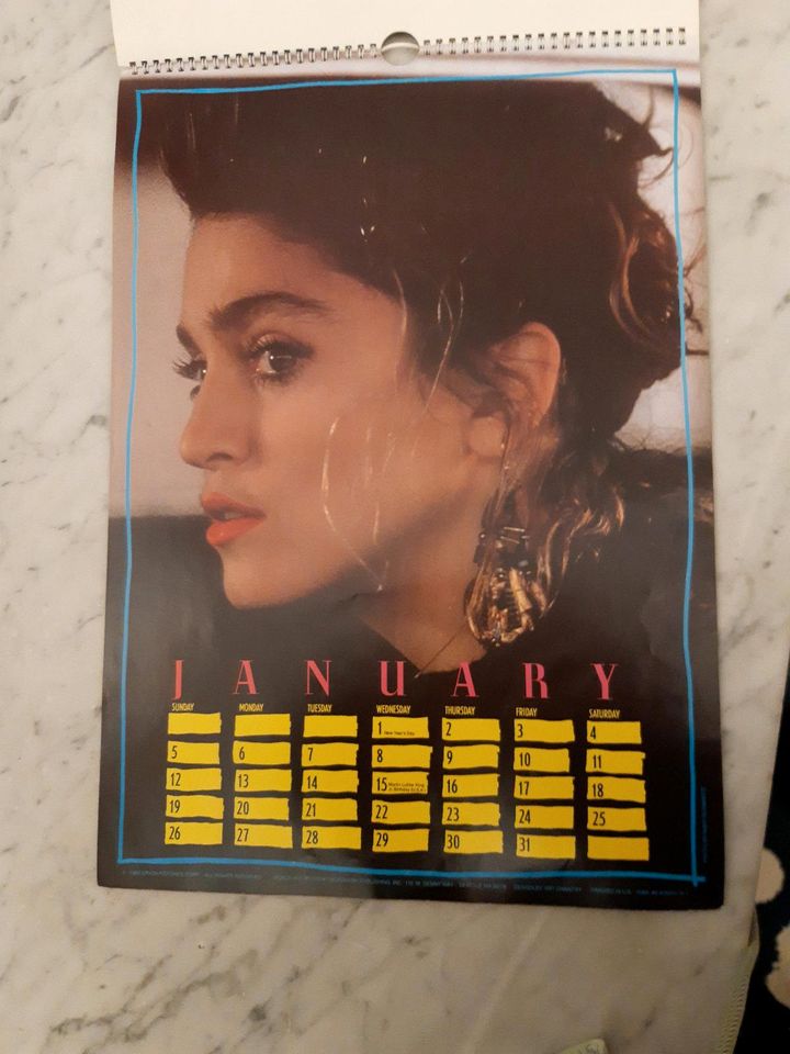 Madonna Kalender 1986, desperatly seeking Susan verzweifelt gesuc in Berlin
