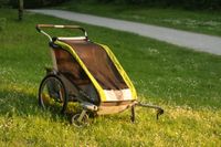 Kinderanhänger Chariot Cougar 2 grün (heute Thule) Bielefeld - Schildesche Vorschau